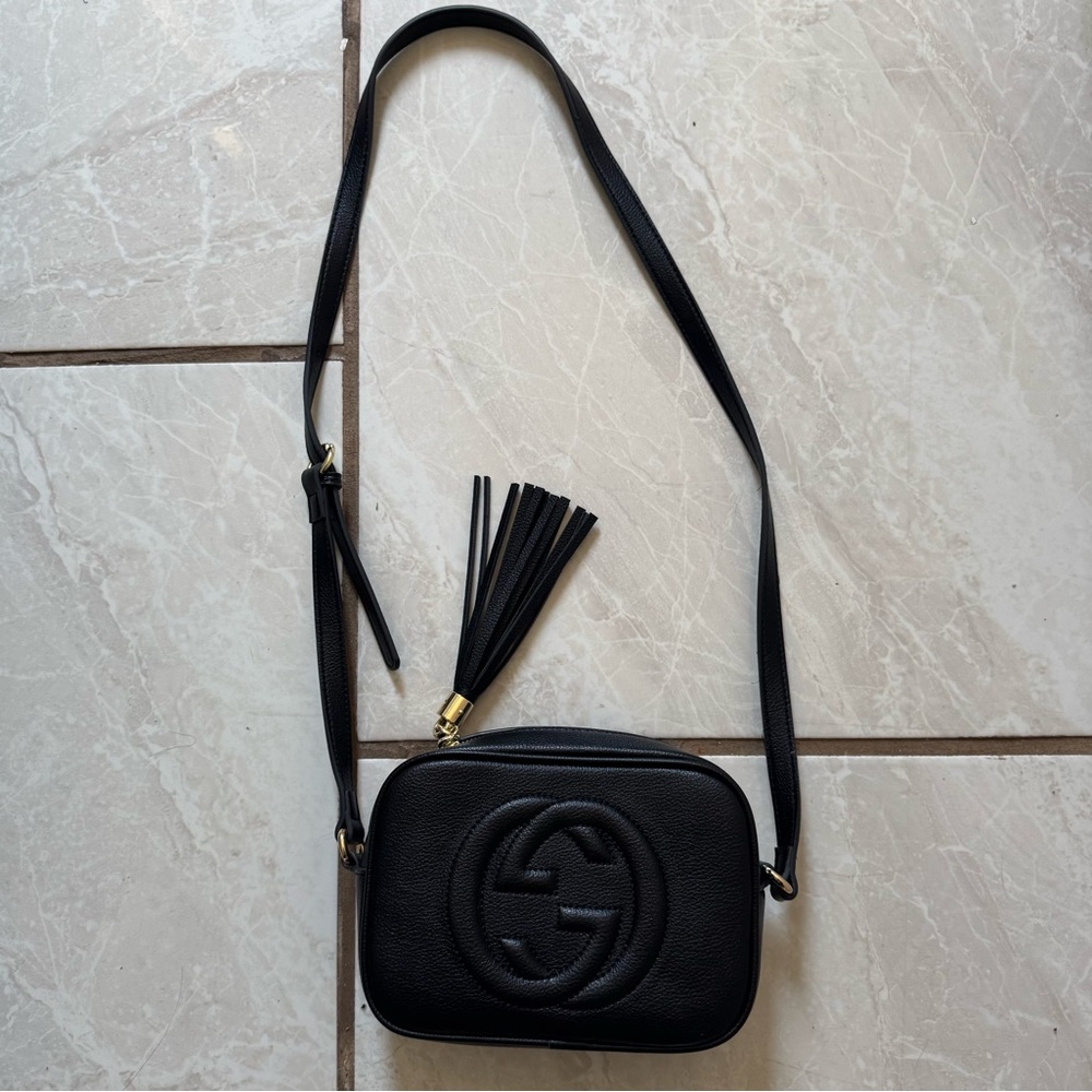 GUCCI SOHO DISCO CROSSBODYS BLACK